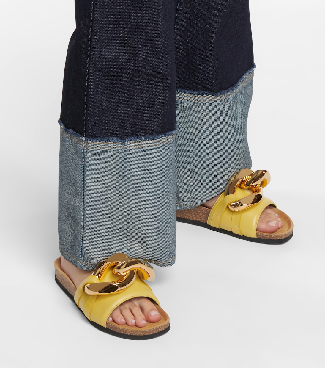 Embellished leather slides | JW Anderson