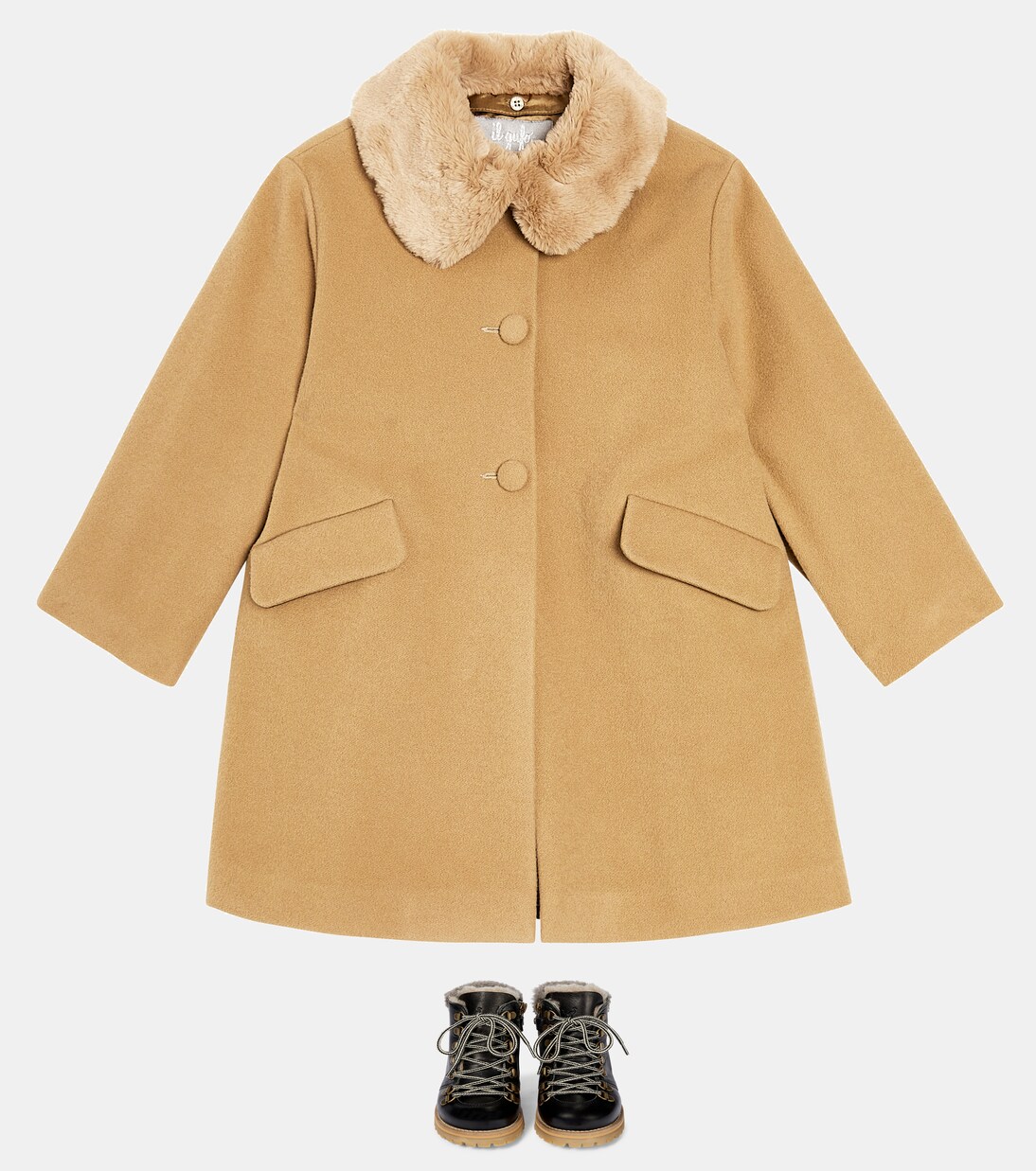 Bottines en cuir et shearling | Petit Nord