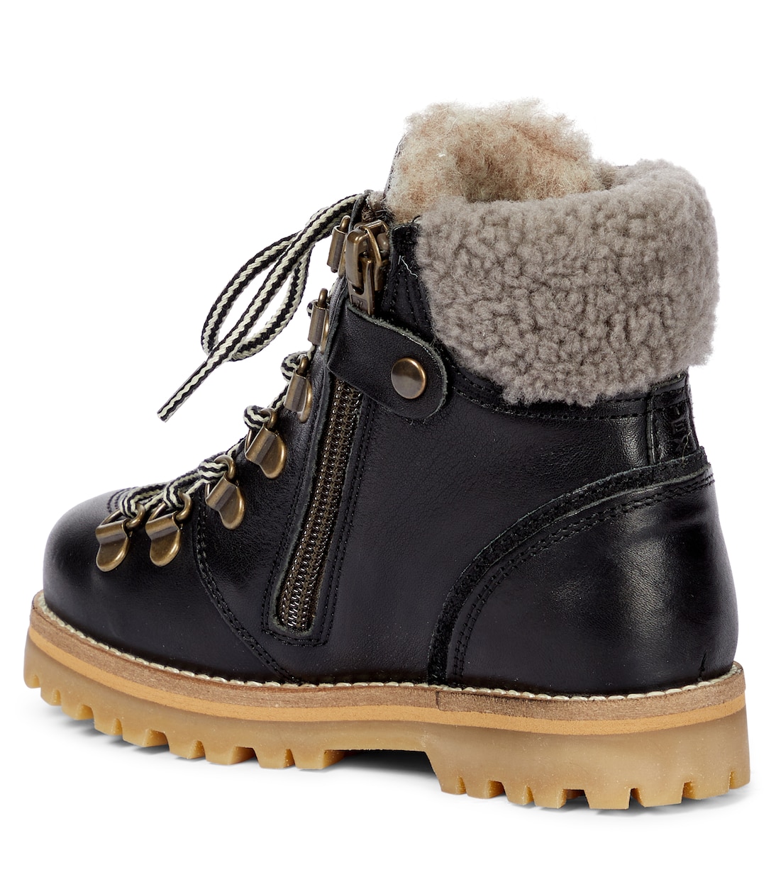 Bottines en cuir et shearling | Petit Nord