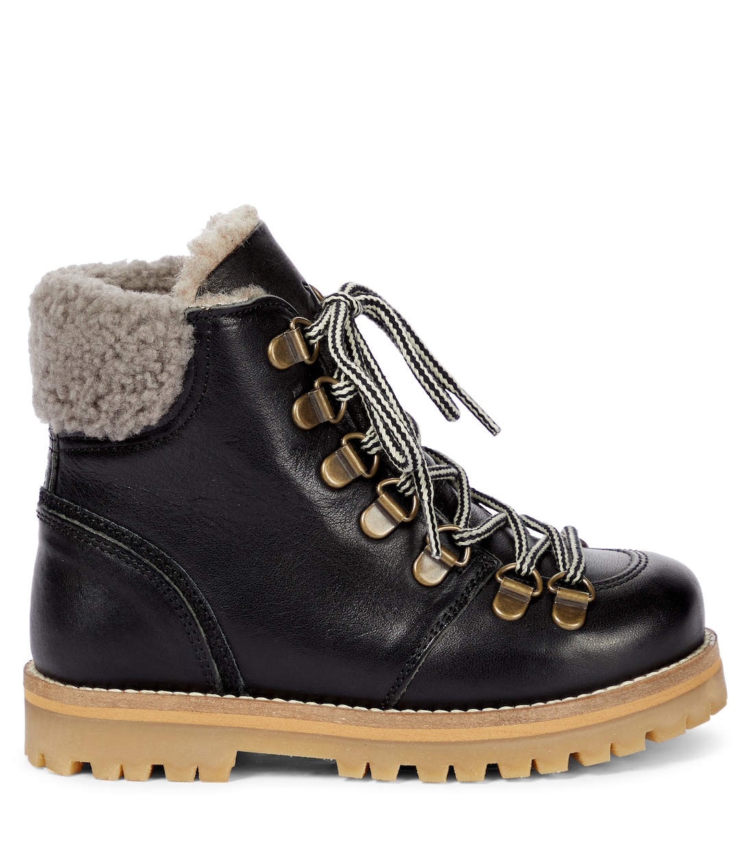 Bottines en cuir et shearling | Petit Nord