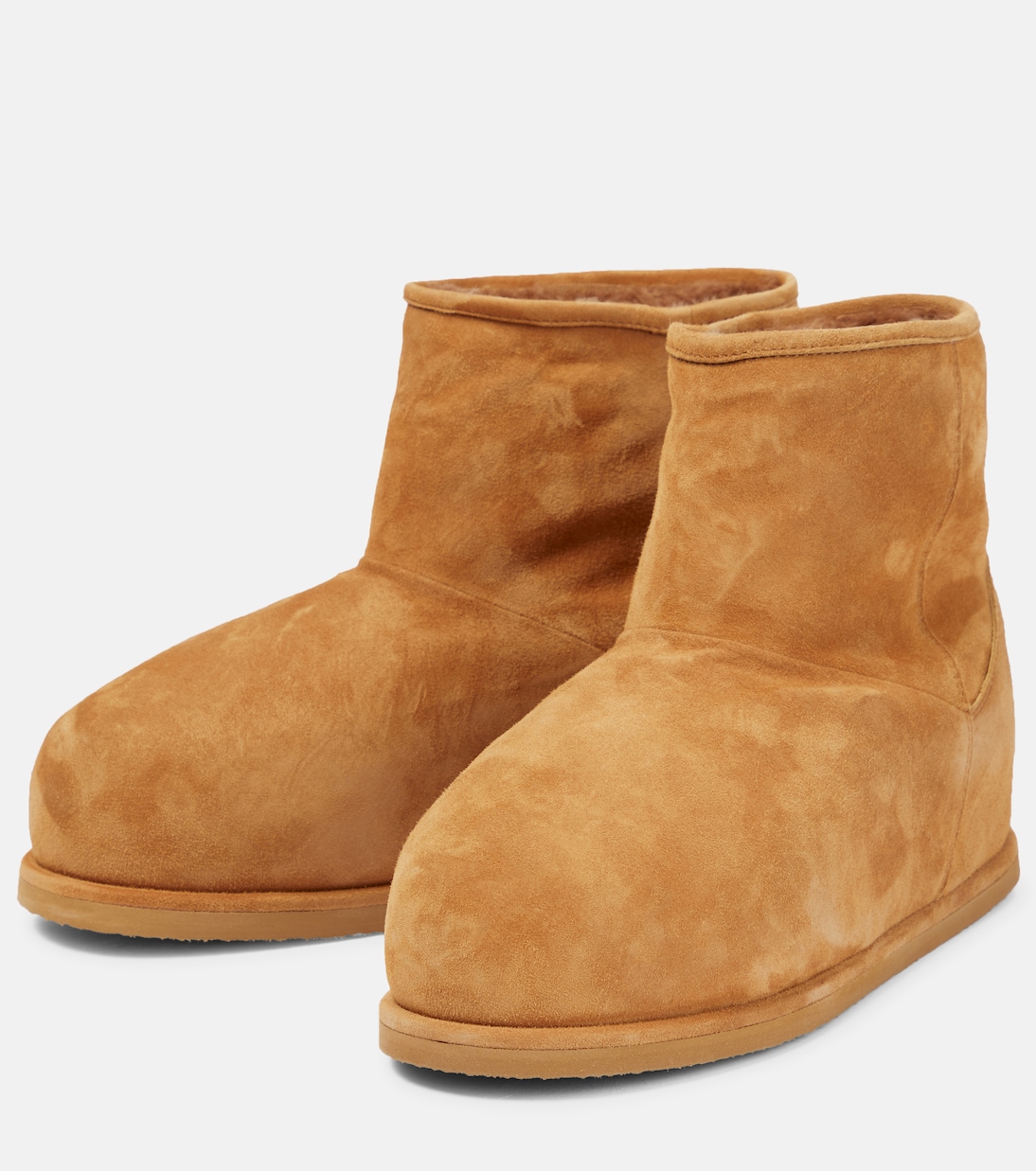 Ankle Boots Heidi aus Veloursleder | Amina Muaddi