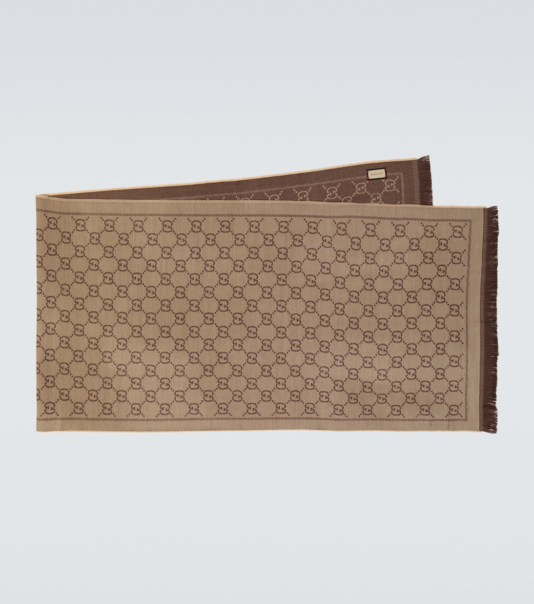 Sciarpa in lana GG jacquard | Gucci