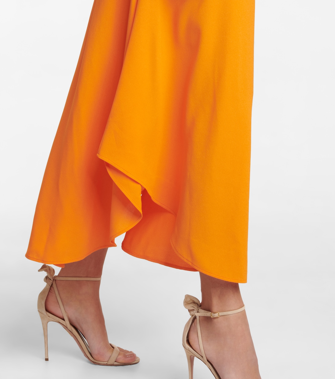 Crêpe cold shoulder midi dress | Stella McCartney