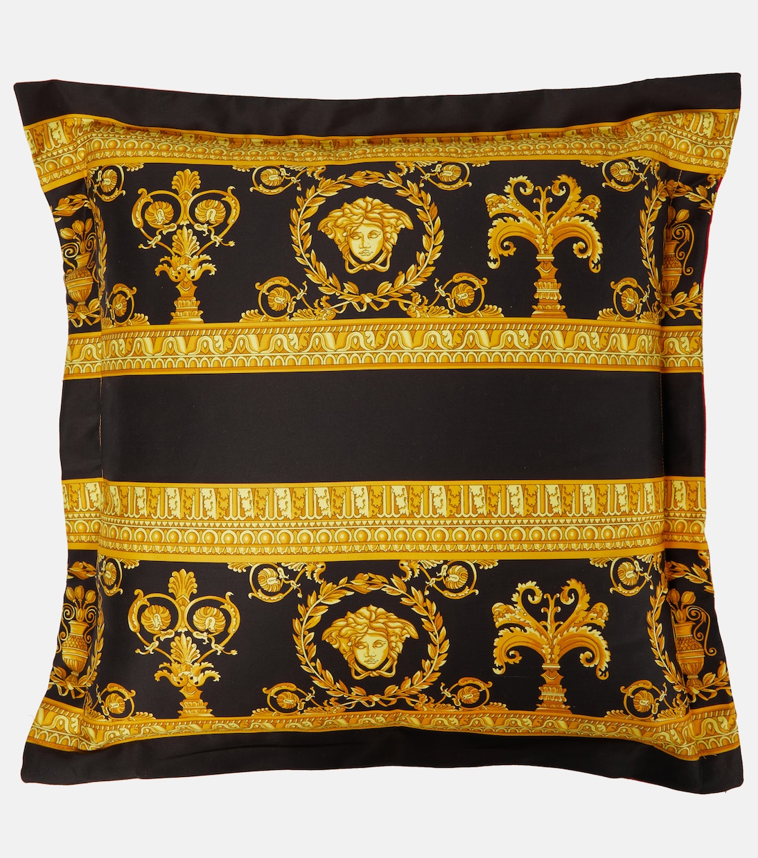 Barocco printed cotton cushion | Versace Home