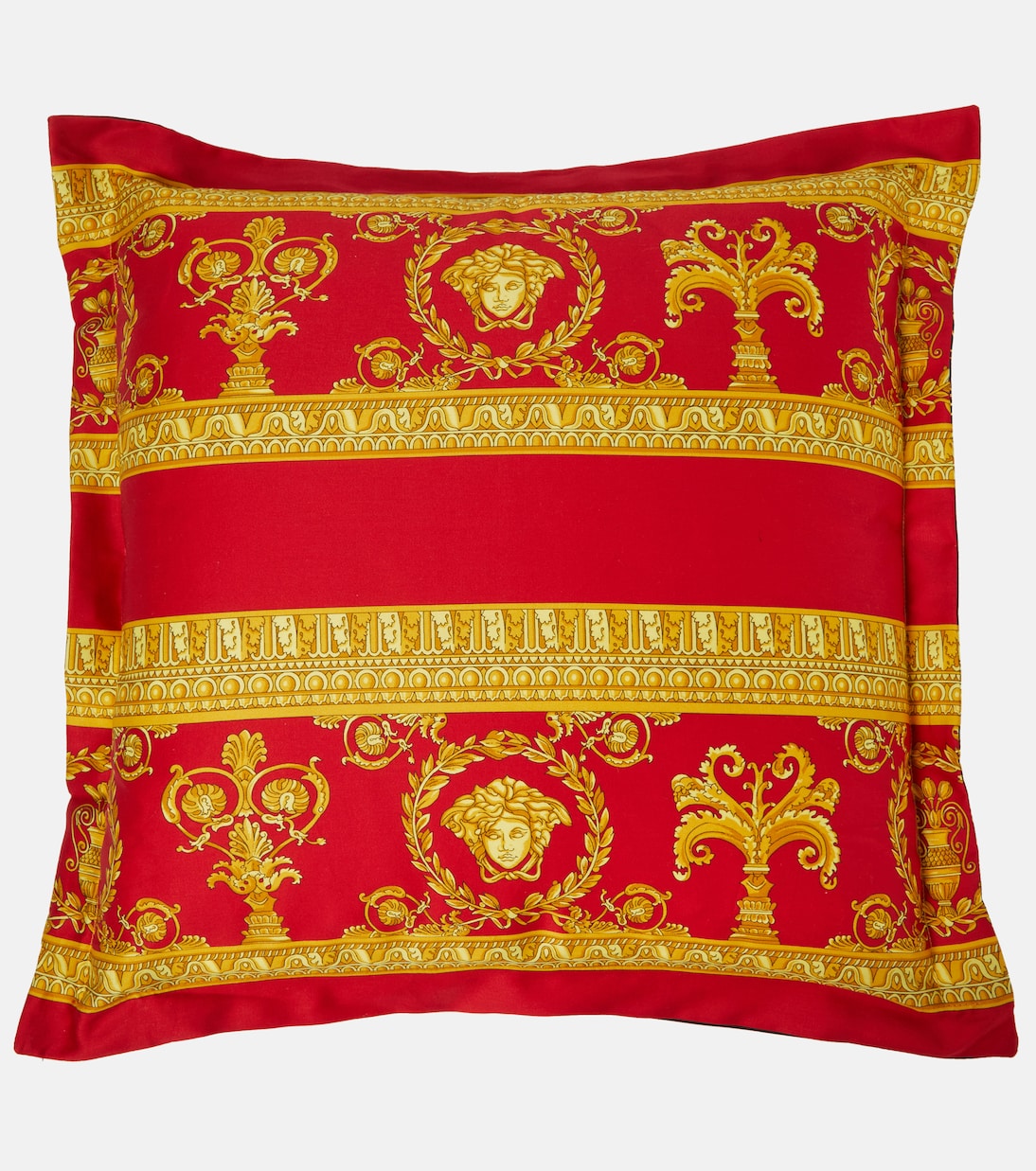 Barocco printed cotton cushion | Versace Home