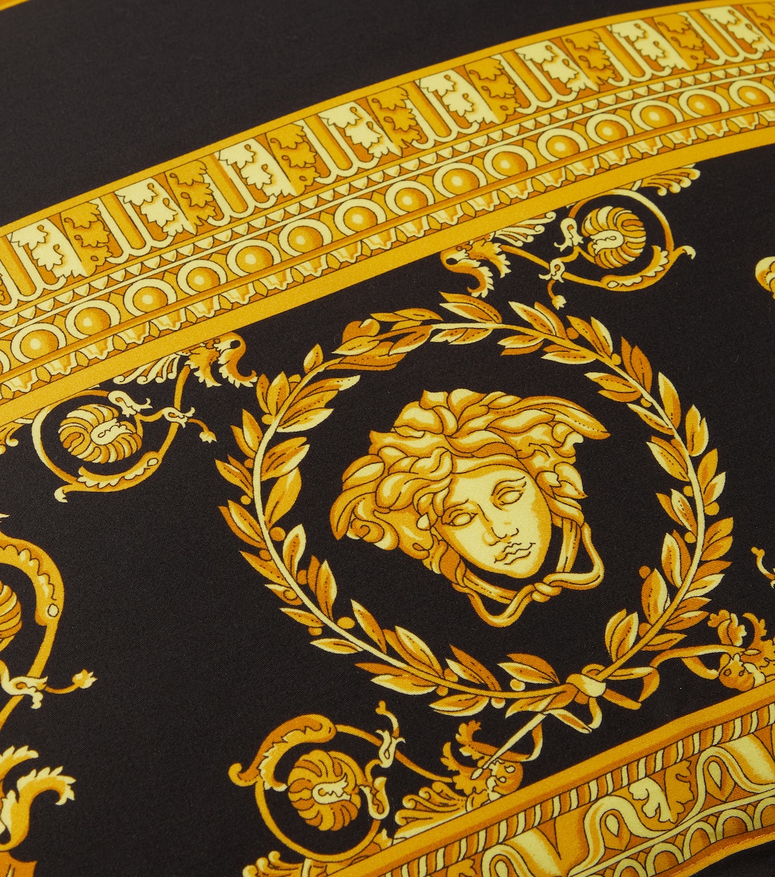 Barocco printed cotton cushion | Versace Home