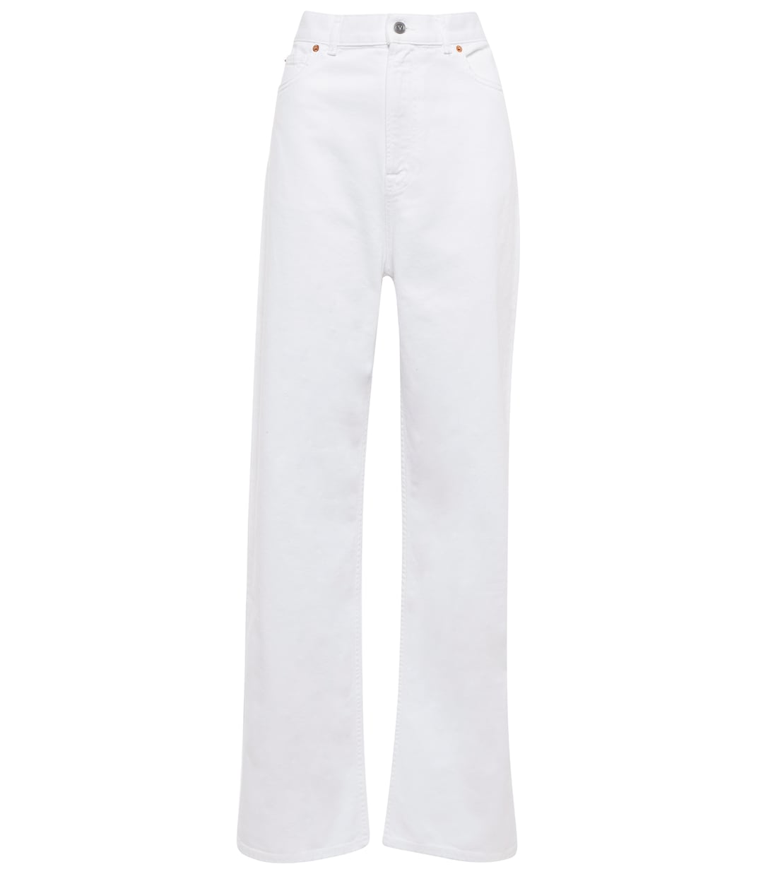 Jeans a gamba larga e vita alta | Valentino