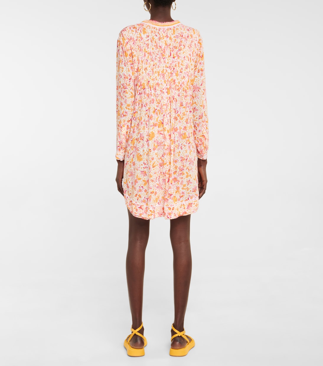 Ola floral rayon georgette minidress | Poupette St Barth