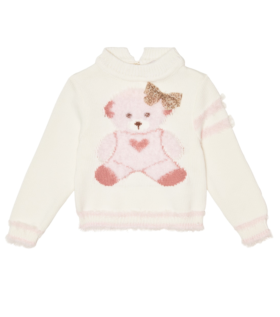 Baby - Pullover in cotone con intarsi | Monnalisa