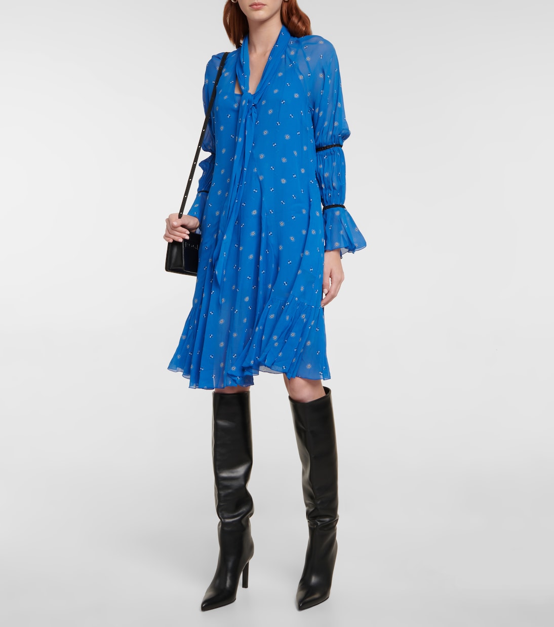 Minikleid Something Blue aus Georgette | Dorothee Schumacher