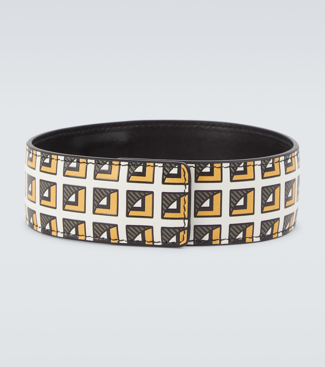 Choker in pelle con stampa | Prada