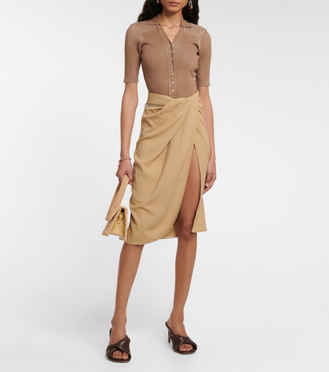 Falda La Jupe Bodri drapeada | Jacquemus