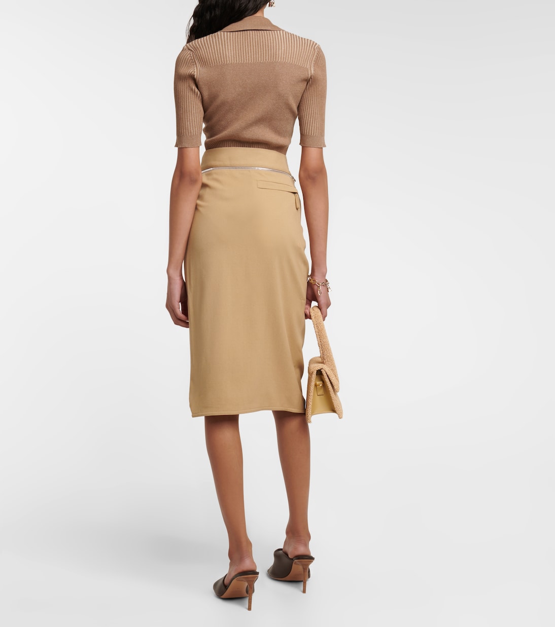Falda La Jupe Bodri drapeada | Jacquemus