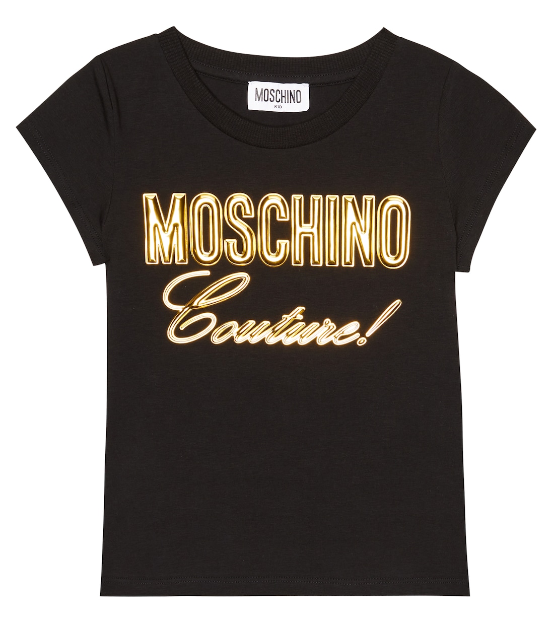 T-shirt in misto cotone con logo | Moschino Kids