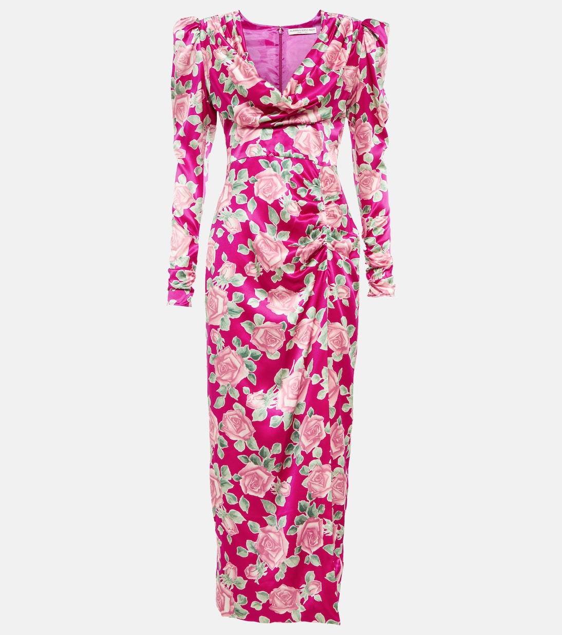 Maxikleid aus Seidensatin | Alessandra Rich