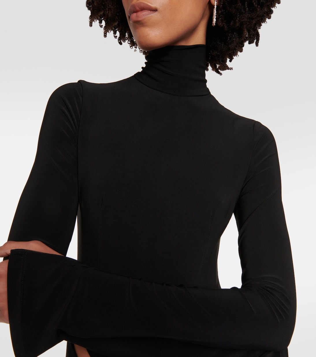 Cutout turtleneck jumpsuit | LaQuan Smith