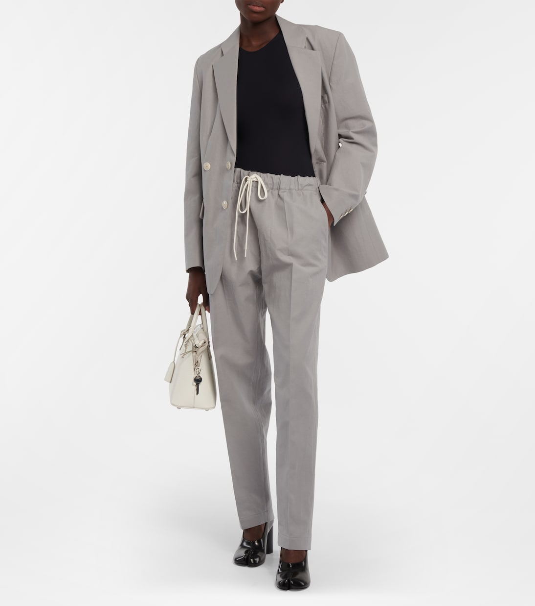 Pantaloni in cotone e seta | MM6 Maison Margiela
