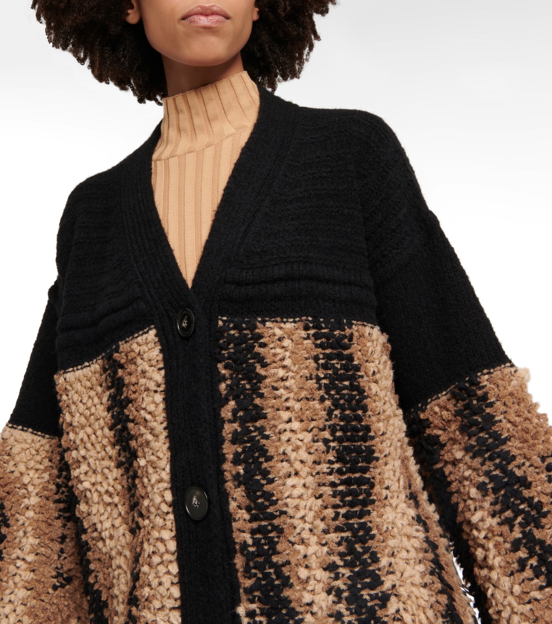 Cárdigan de jacquard en mezcla de lana | Stella McCartney