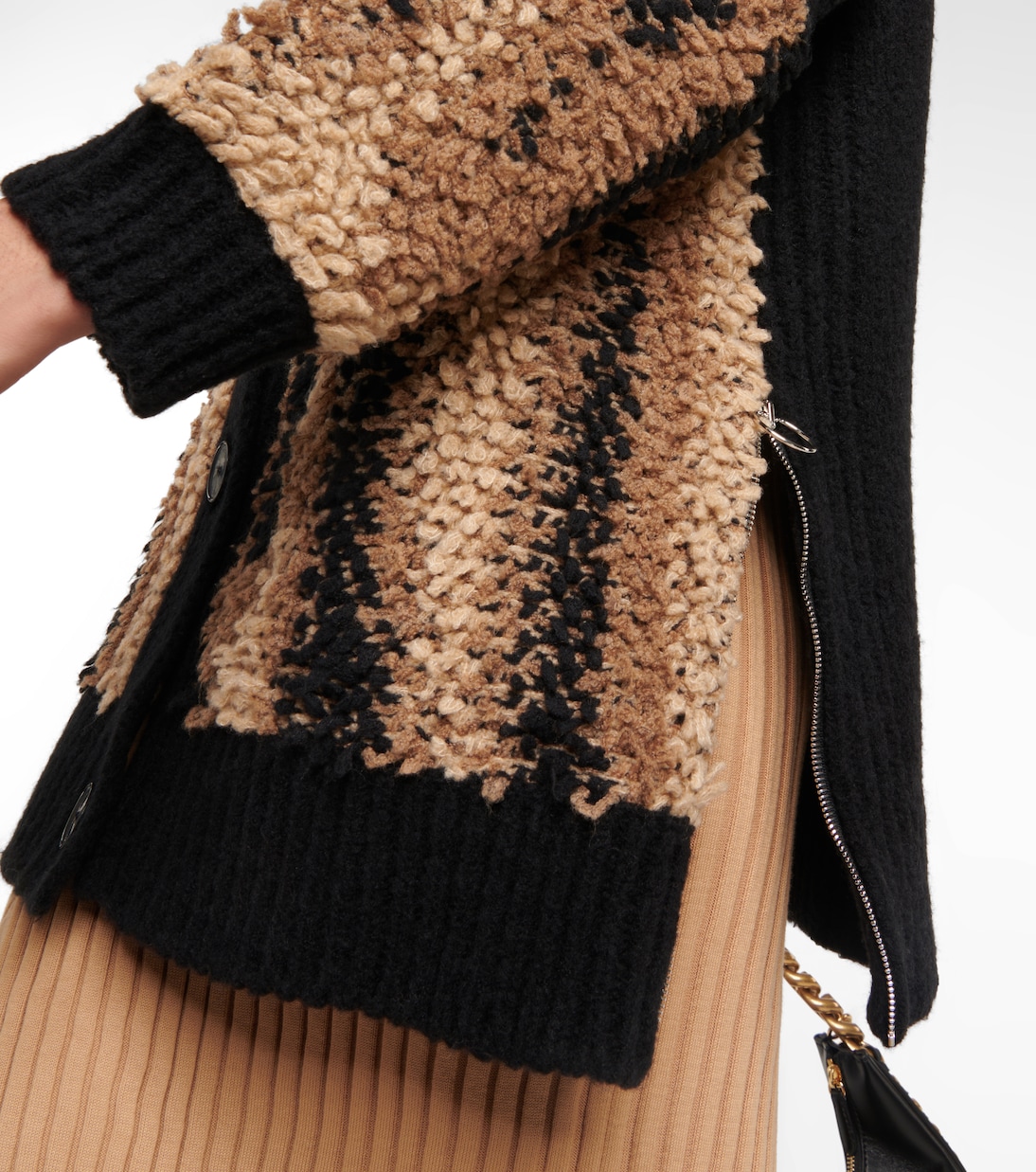 Cárdigan de jacquard en mezcla de lana | Stella McCartney