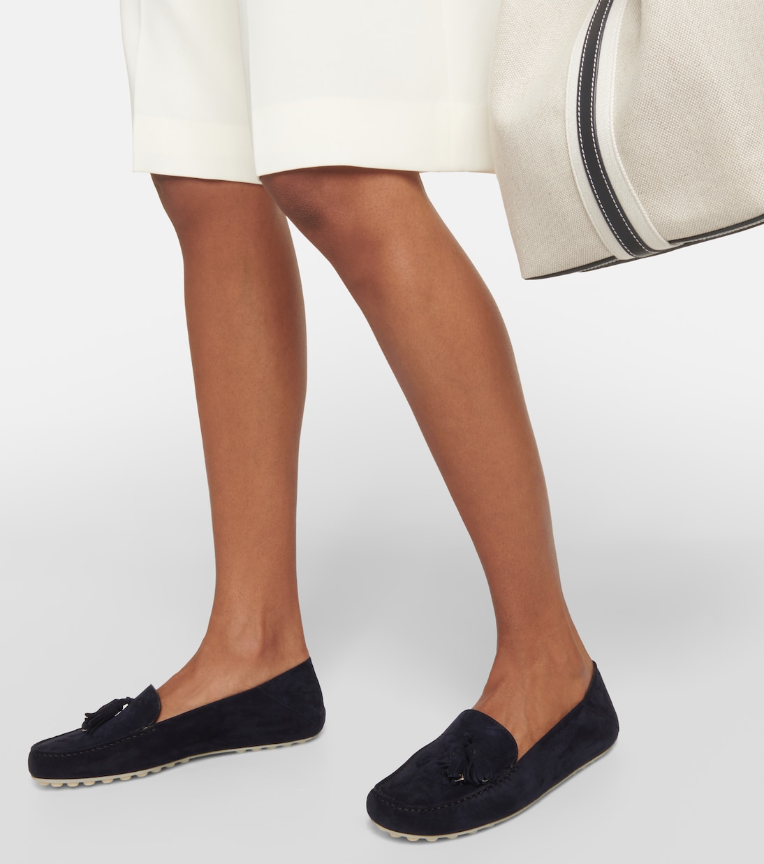 Mokassins Dot Sole aus Veloursleder | Loro Piana