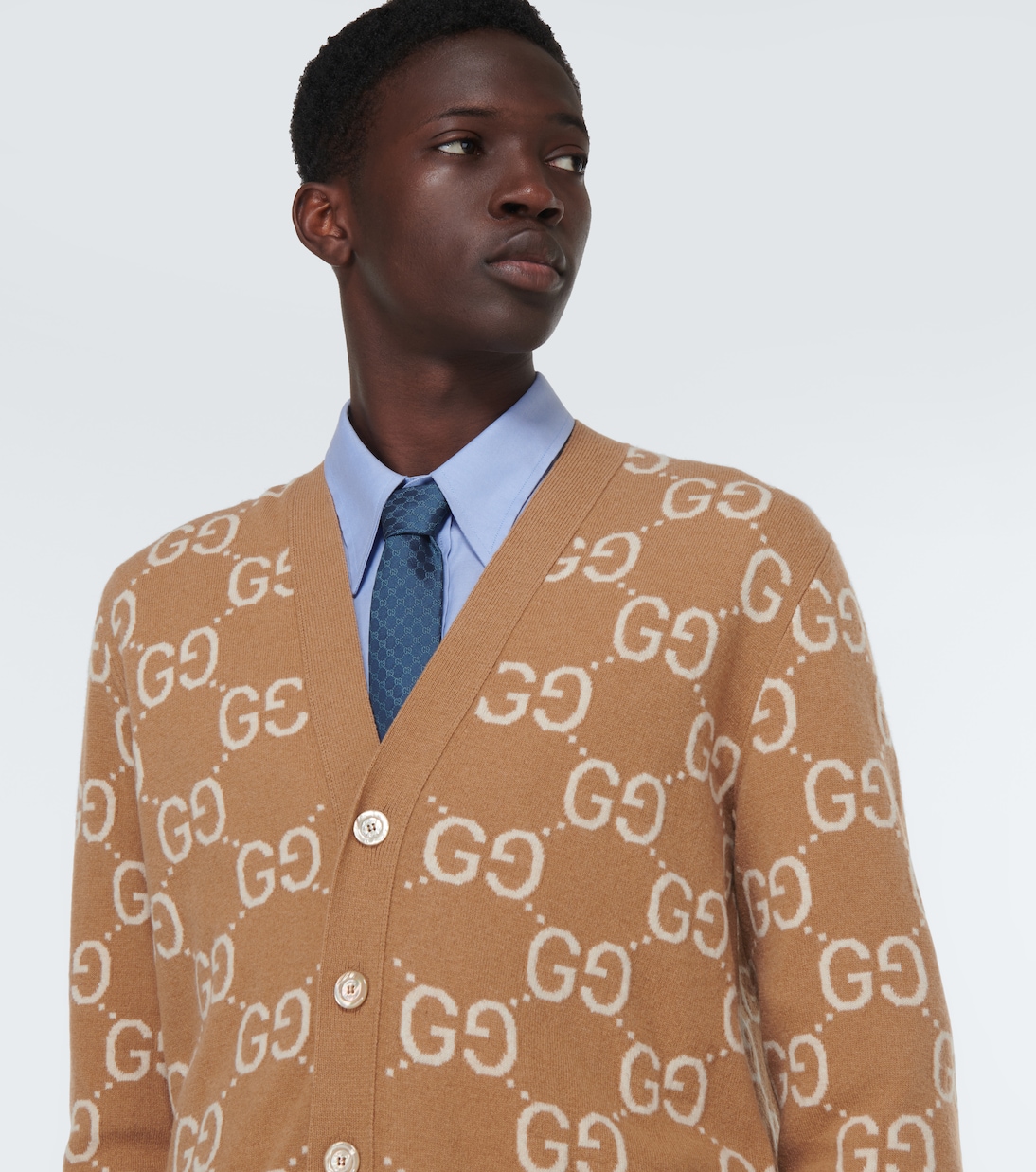 Cravatta in jacquard di seta GG | Gucci