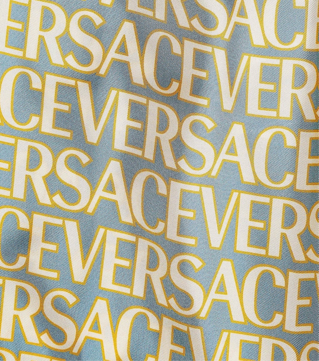 Shorts in twill di seta con logo | Versace Kids