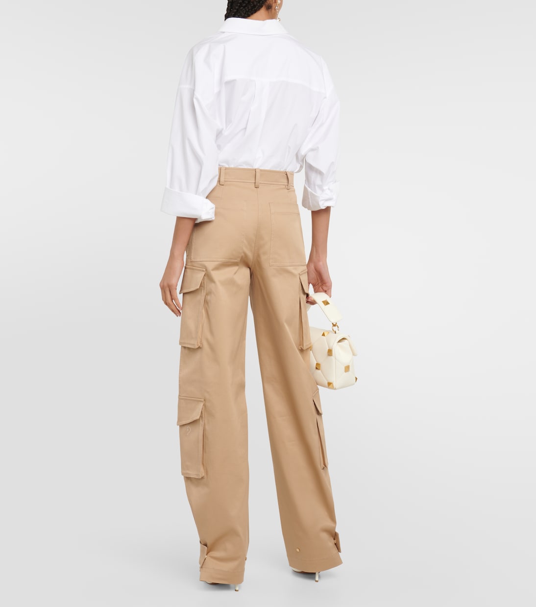Pantalon cargo ample à taille haute | Valentino