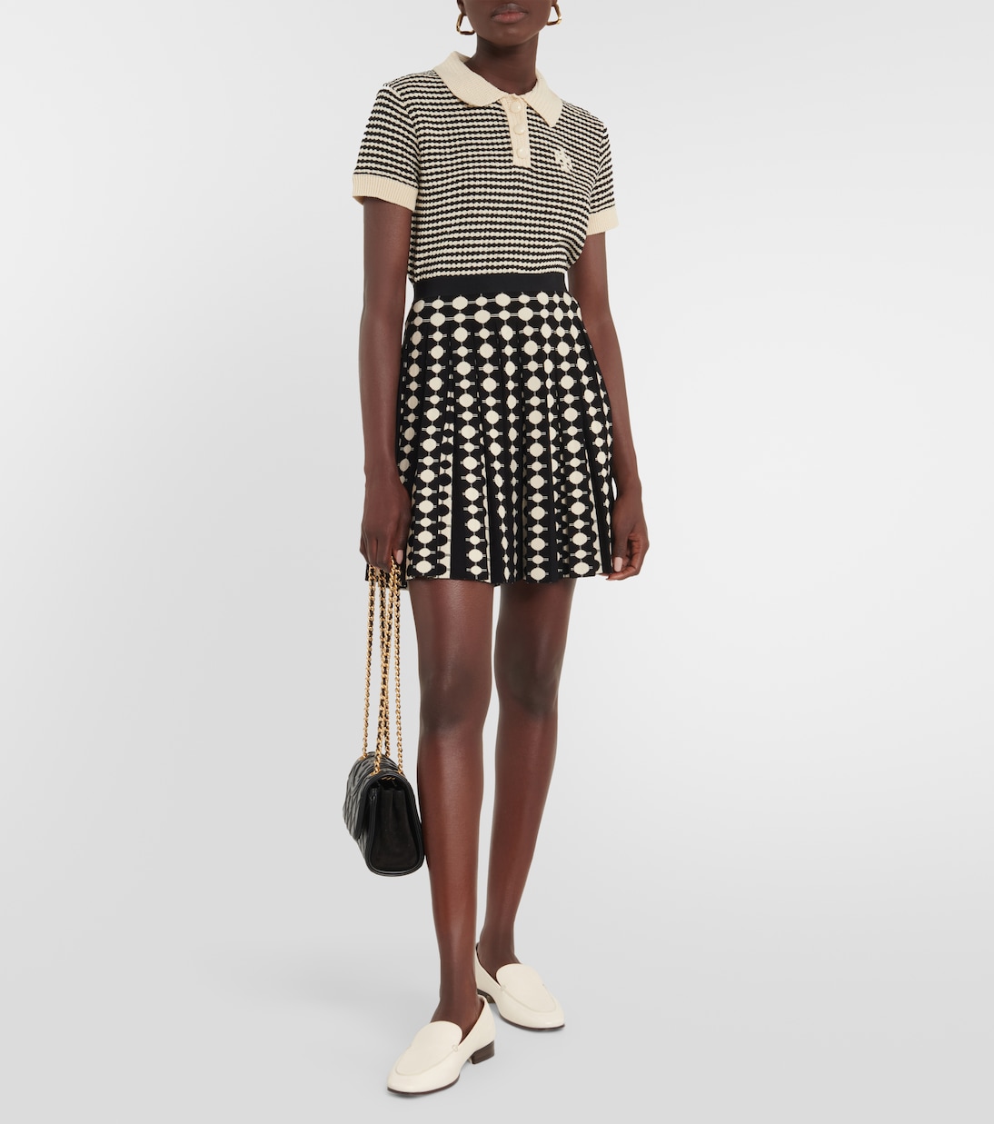 Minifalda en jacquard con lunares | Tory Burch