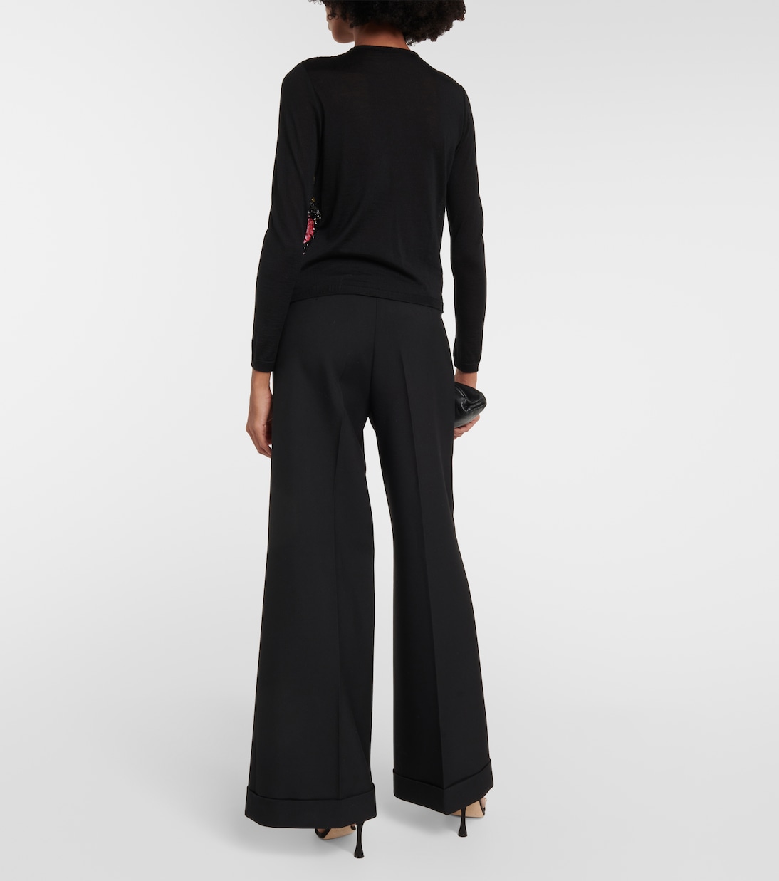 Cardigan in seta e cashmere con paillettes | Giambattista Valli