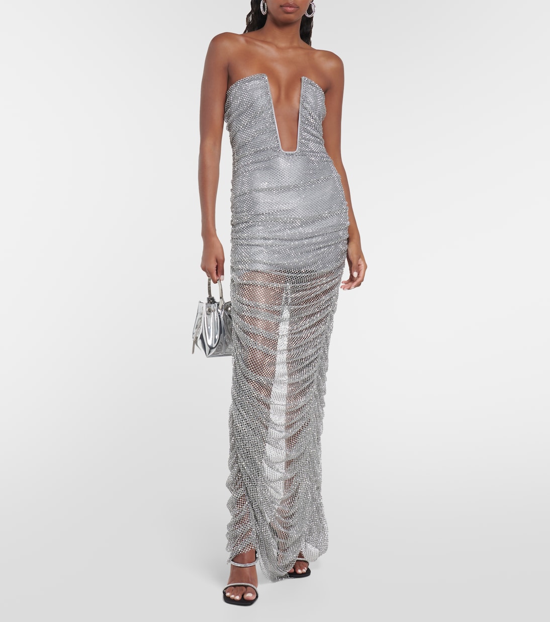 silver mesh dress