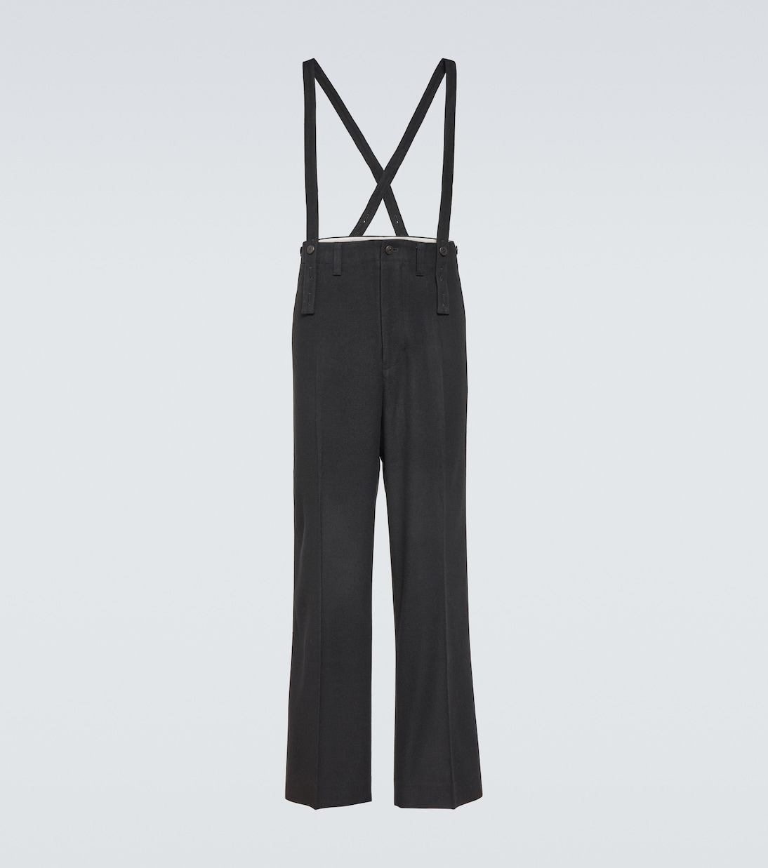 Tupper wool and linen pants with suspenders | Visvim