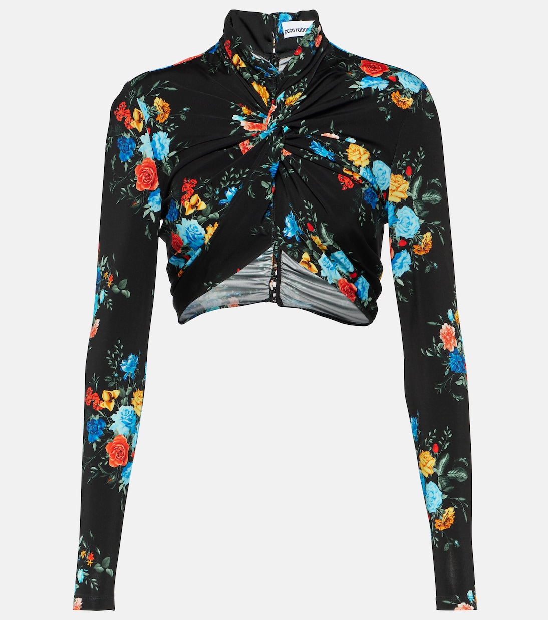 Bedrucktes Cropped-Top aus Jersey | Rabanne