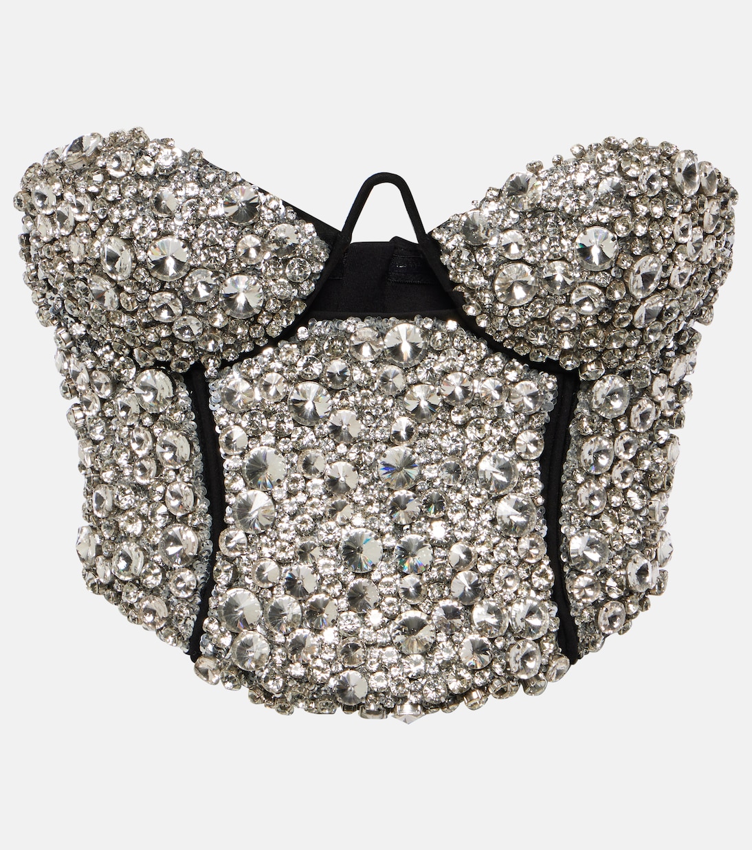 Bustier-Top mit Kristallen | Area