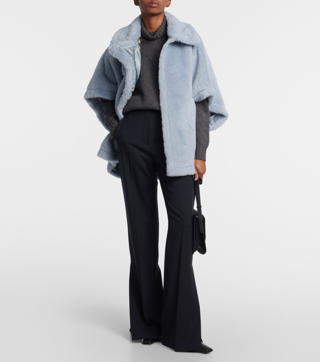 Mantella Tebe in teddy di alpaca, lana e seta | Max Mara