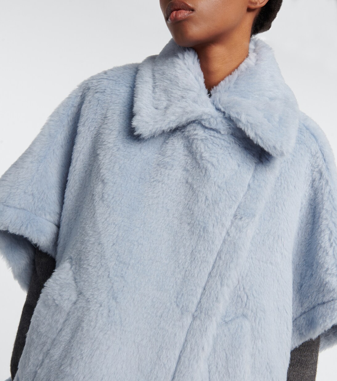 Mantella Tebe in teddy di alpaca, lana e seta | Max Mara