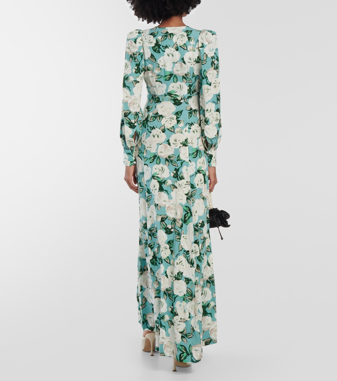 Floral pleated maxi dress  | Rotate