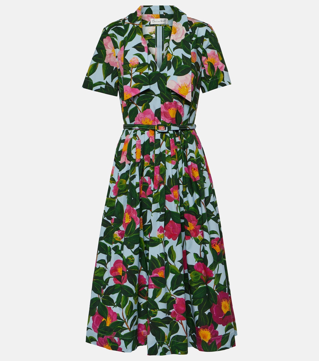 Midikleid aus Popeline | Oscar de la Renta