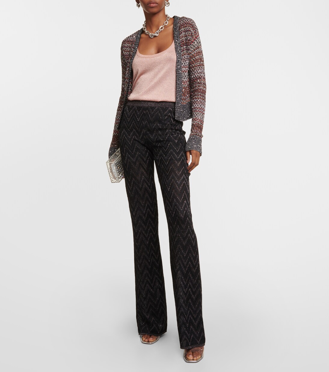 Metallic knit tank top | Missoni
