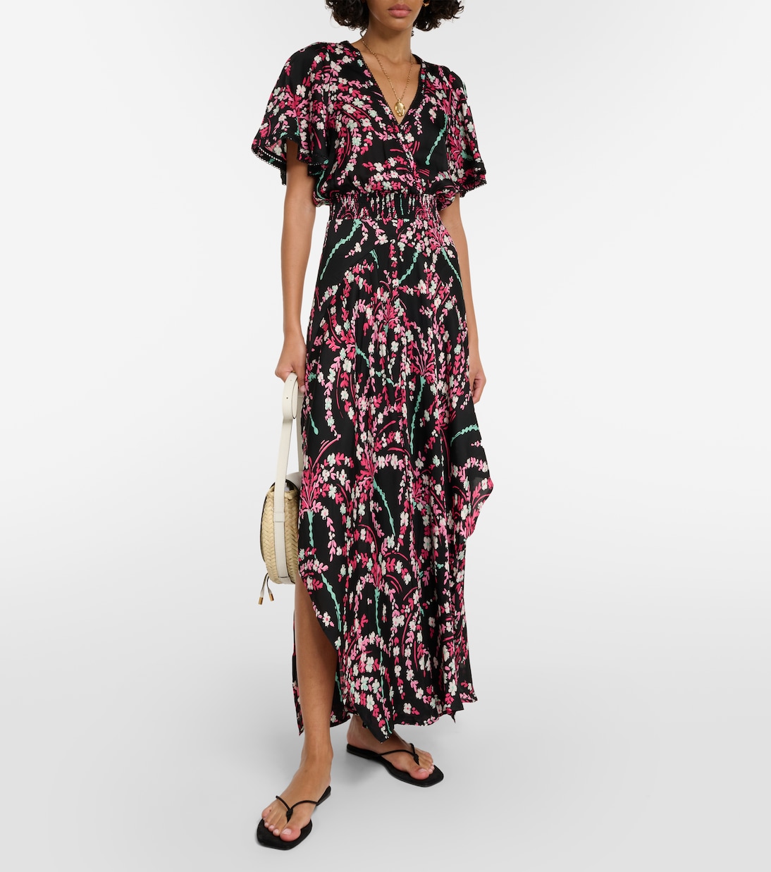 Vestido largo Mabelle estampado | Poupette St Barth