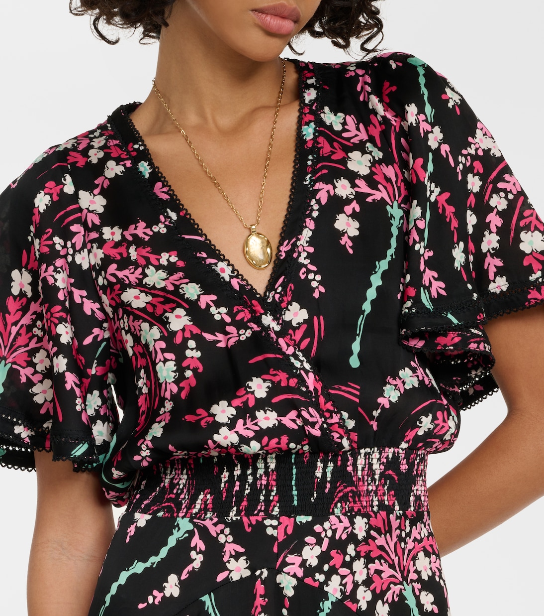Vestido largo Mabelle estampado | Poupette St Barth