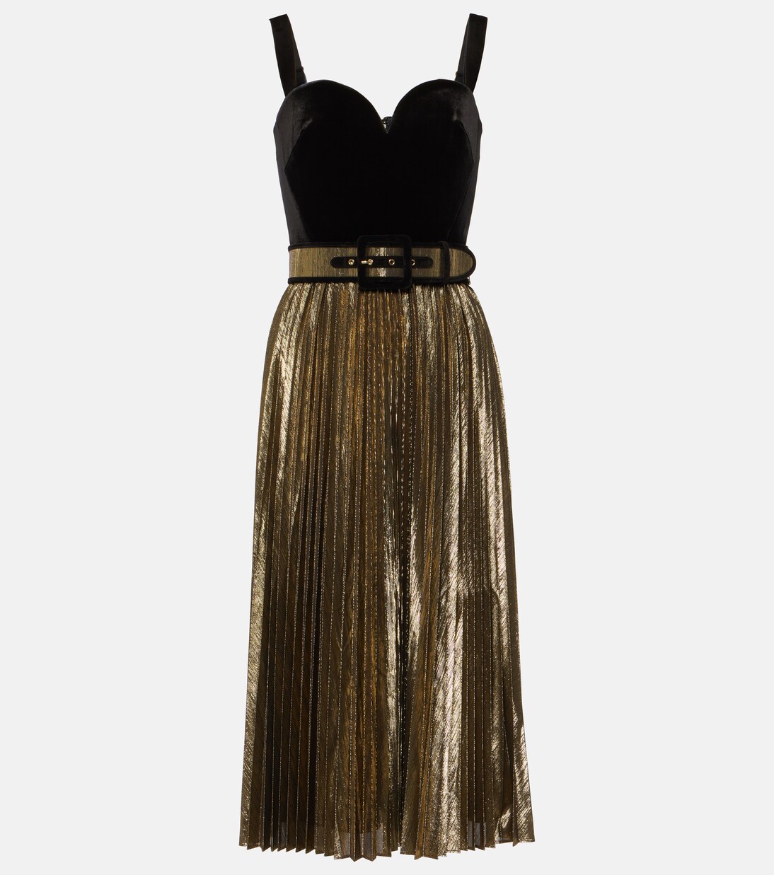 Josie velvet bustier midi dress | Rebecca Vallance