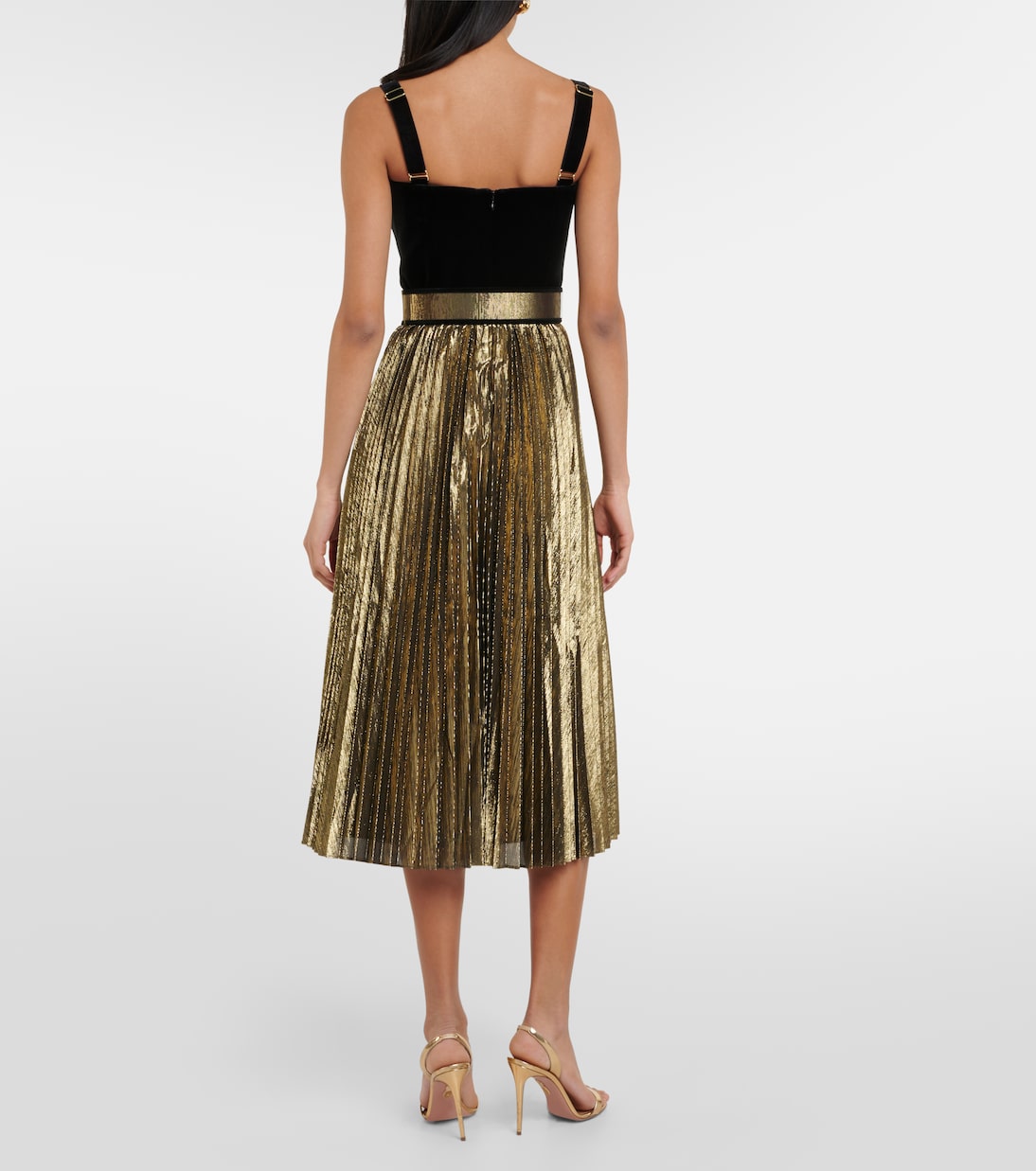 Josie velvet bustier midi dress | Rebecca Vallance