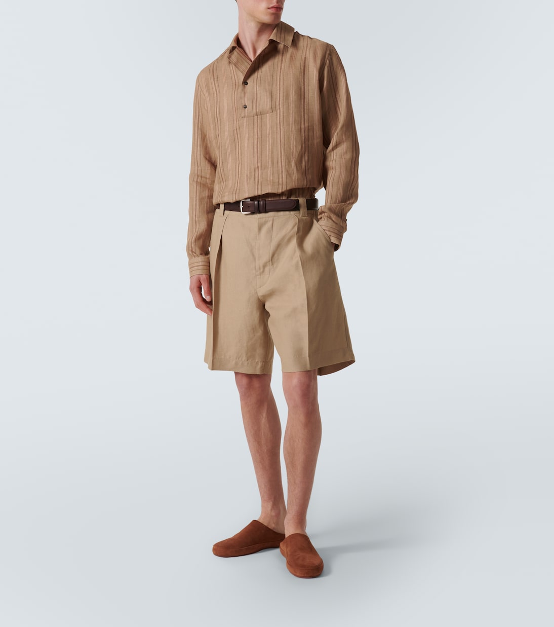 Reinga linen Bermuda shorts | Loro Piana