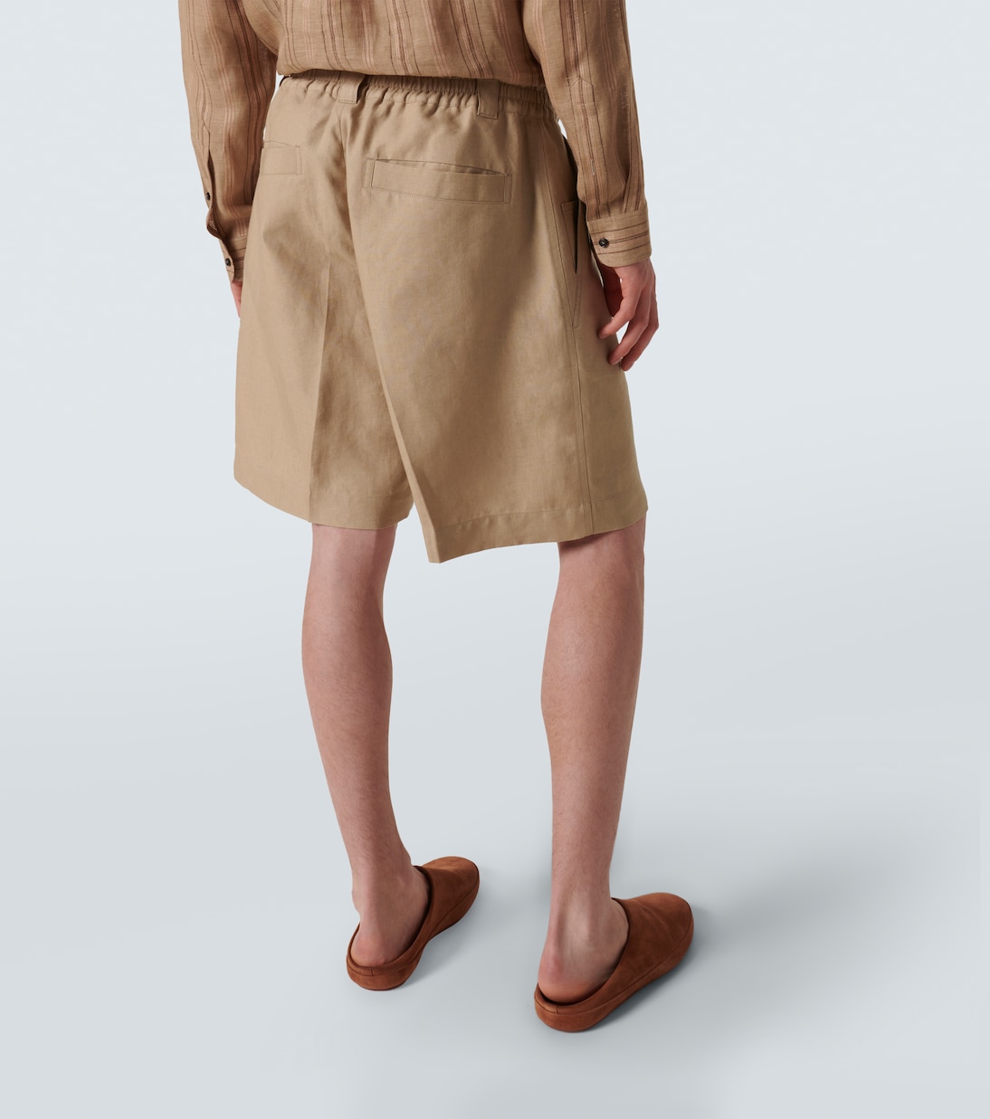 Reinga linen Bermuda shorts | Loro Piana