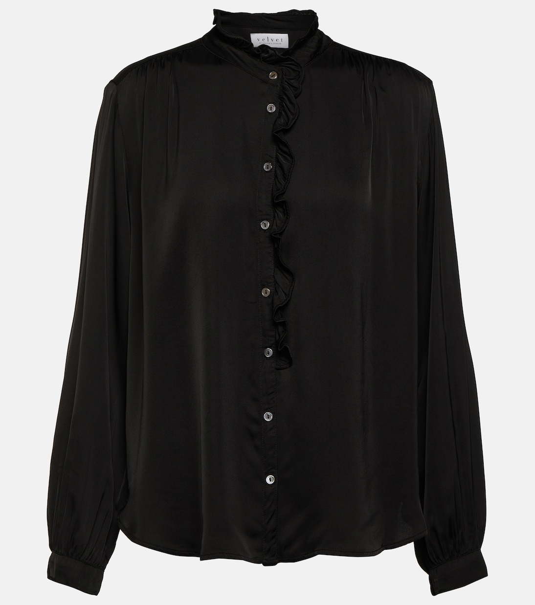 Bluse aus Satin | Velvet