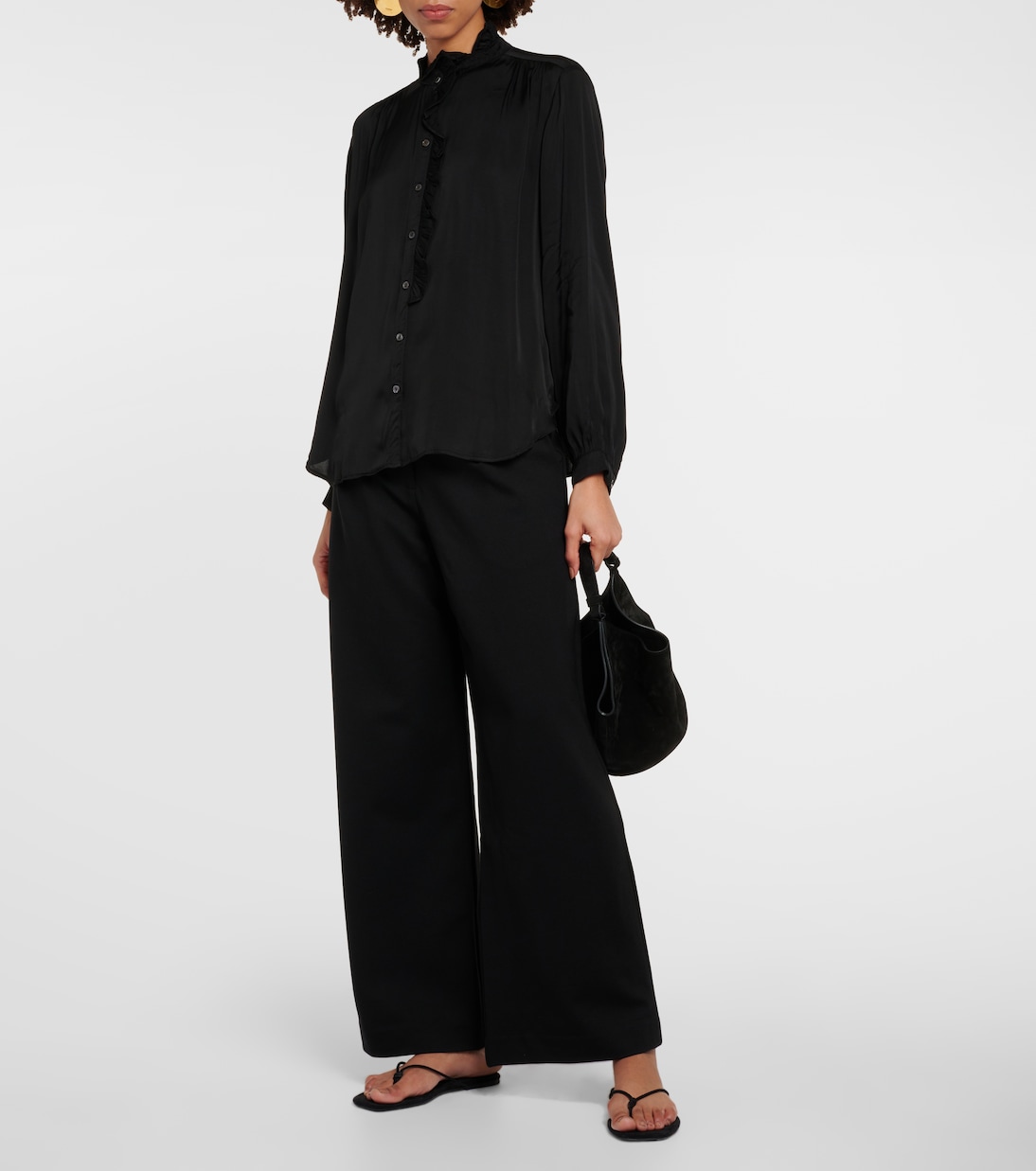 Bluse aus Satin | Velvet