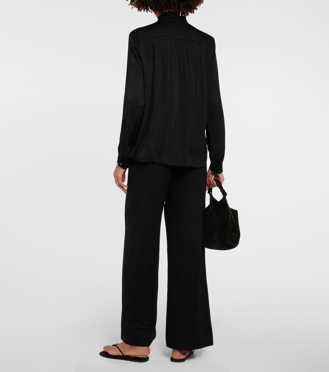 Bluse aus Satin | Velvet