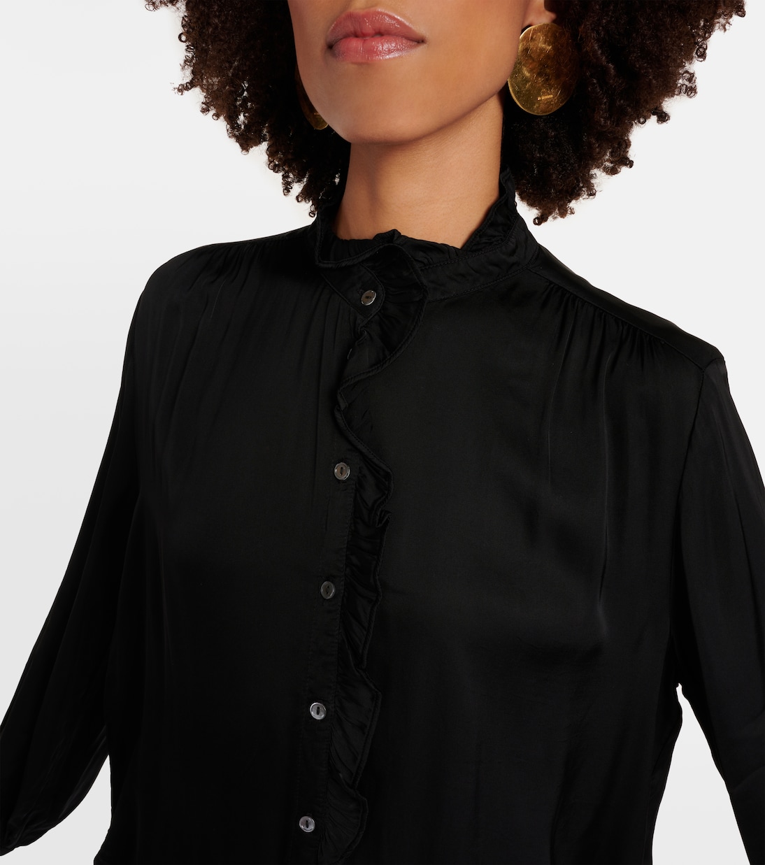 Bluse aus Satin | Velvet