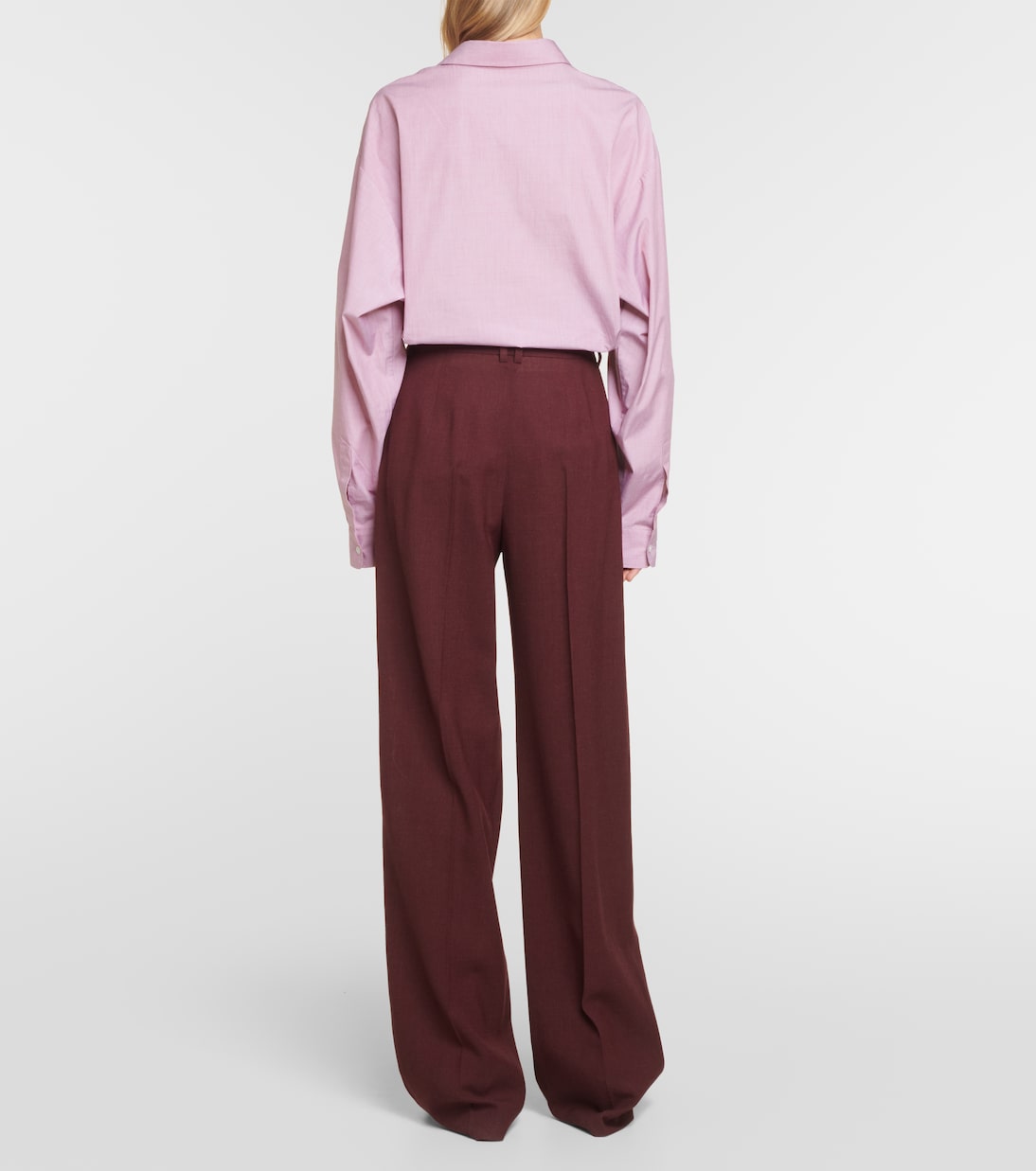 Pantaloni a gamba larga Antone in lana | The Row