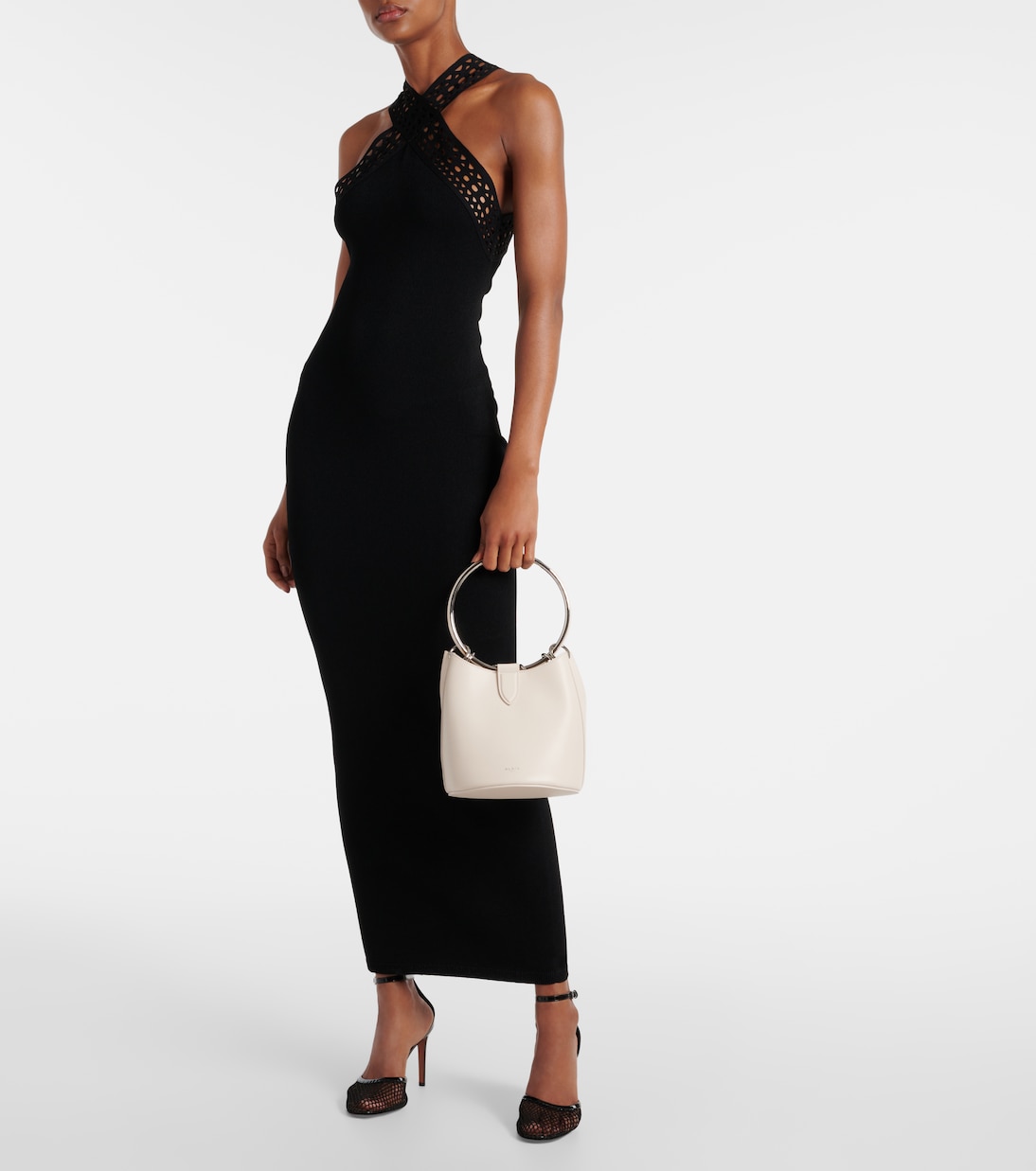 Secchiello Ring Medium in pelle | Alaïa